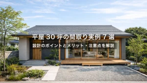 平屋30坪の間取り実例7選|設計のポイントとメリット・注意点を解説