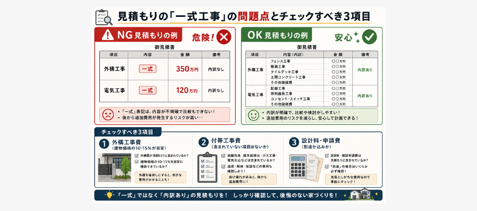 見積もりで「一式工事」に要注意