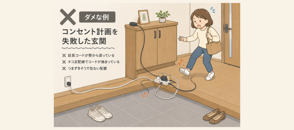 新築のコンセント計画で失敗する人の共通点