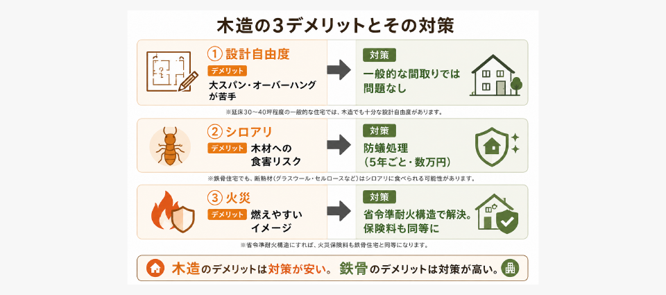 デメリットを踏まえても木造をおすすめする理由