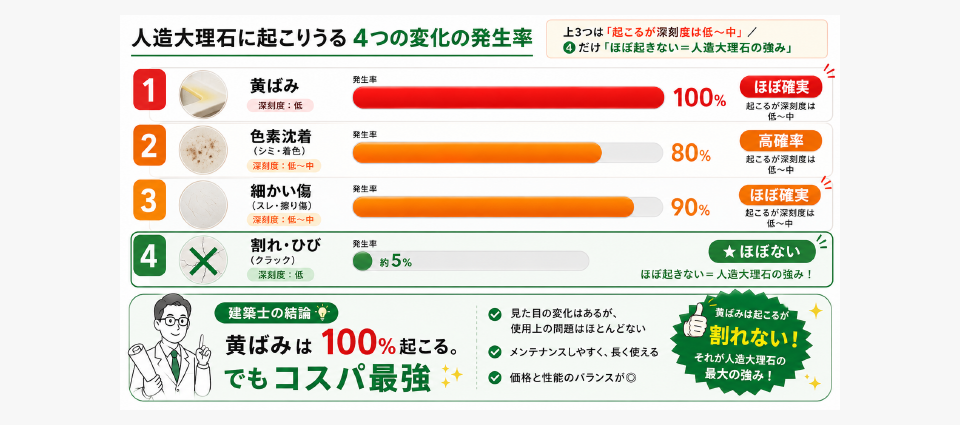 人工大理石のキッチンは10年後どうなる？──建築士の結論