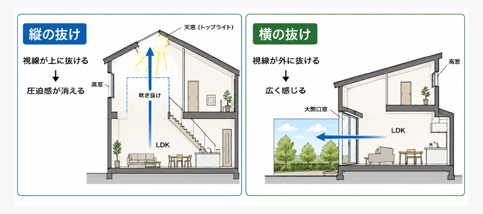 失敗④:視線の抜けを作っていない
