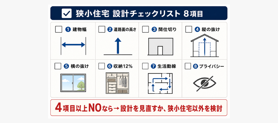 狭小住宅で後悔しないための設計チェックリスト