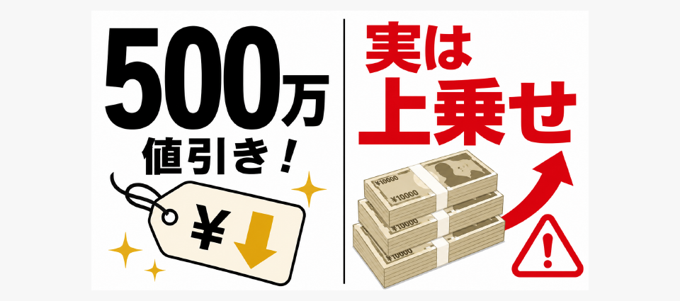 「500万円値引き」は乗せ引きの可能性が高い