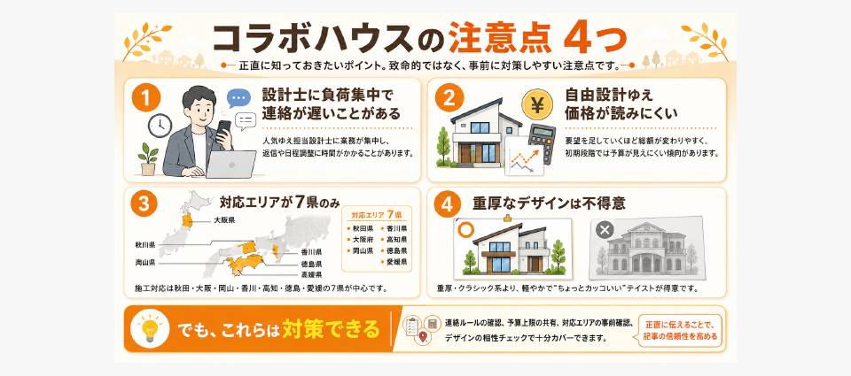 正直に言う、コラボハウスの注意点（デメリット）