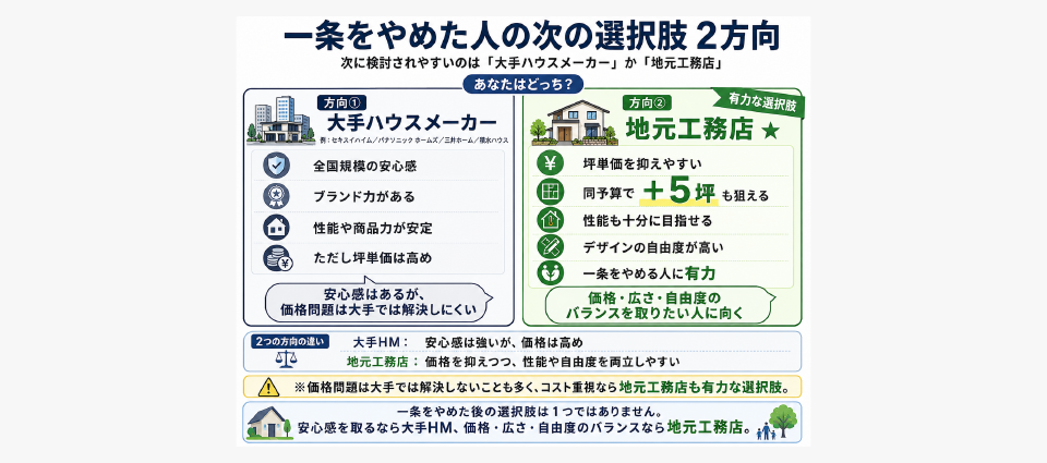 一条工務店をやめた人が次に検討する会社