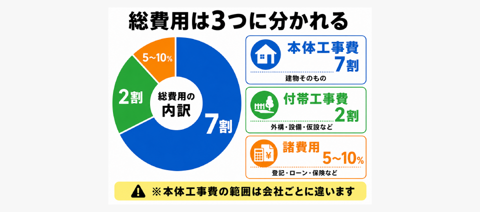 見積書は3つの費用で構成される