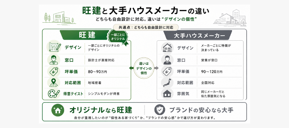 旺建を検討するなら知っておきたい比較ポイント