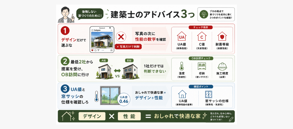 おしゃれな家で後悔しないために──建築士の3つのアドバイス