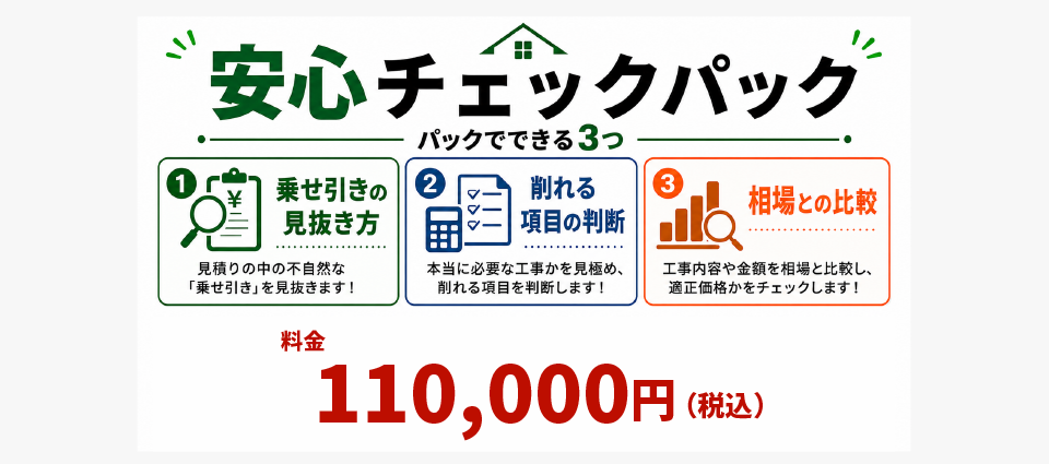 ぶっちゃけハウジングの「契約前 安心チェックパック」