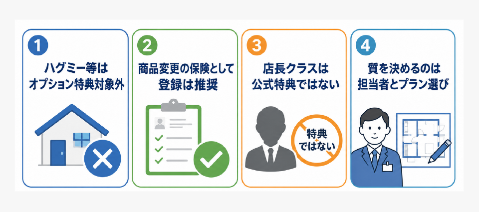 まとめ｜ハグミーでも一条工務店の紹介制度は「選び方」で活きる
