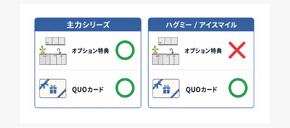 ハグミー・アイスマイルにはオプション特典がない