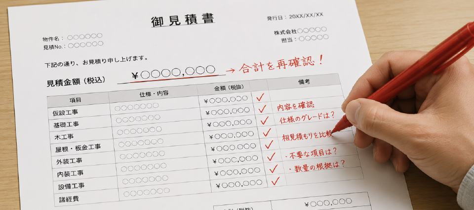 一条工務店の紹介制度にない価値②｜見積もりで必要な仕様を見極める